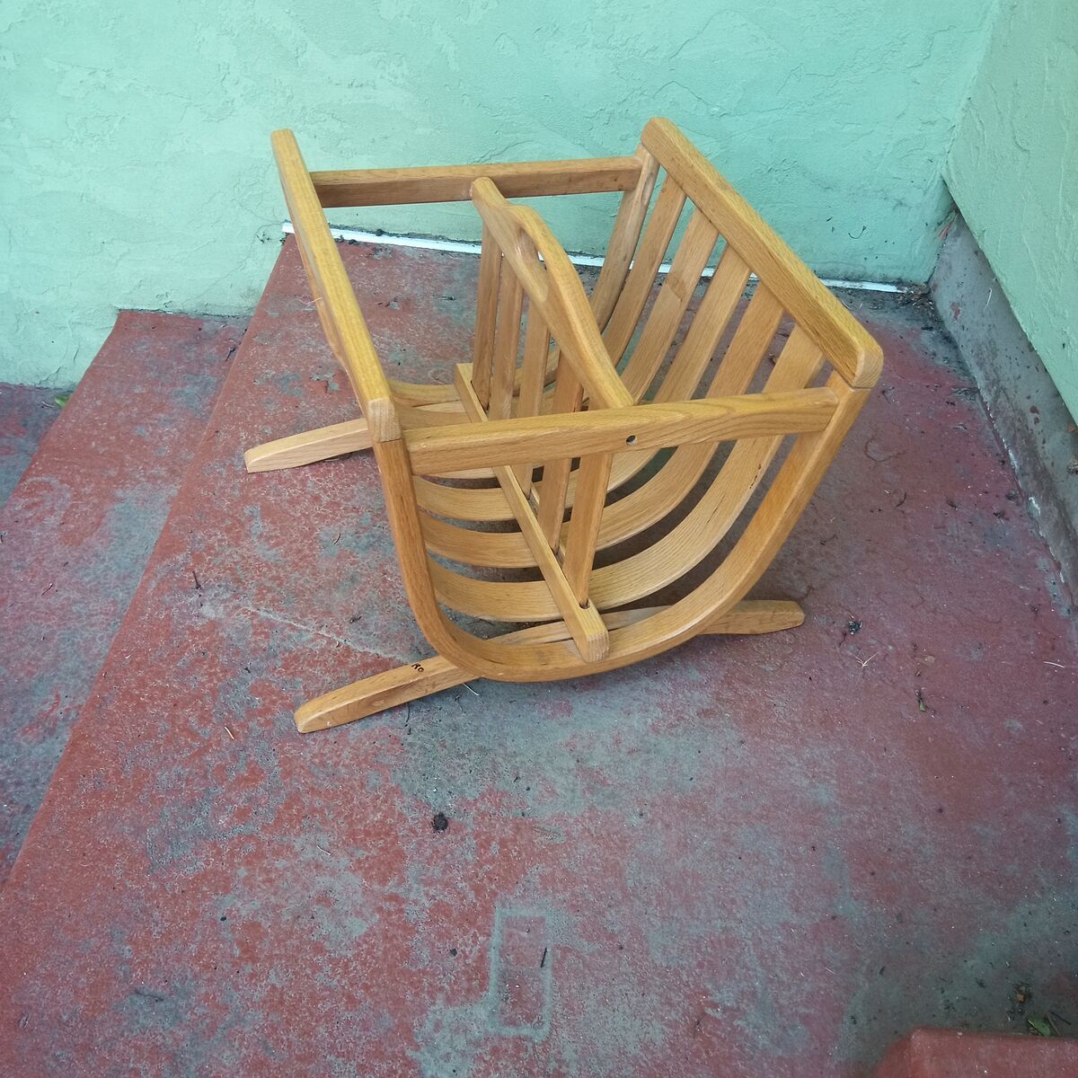 Vintage, mid century magazine rack