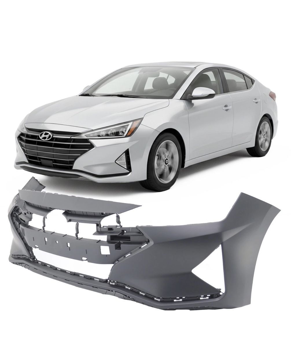 2019-2020 Hyundai Elantra Front Bumper OEM Bumper Cover Primed 86511F2AA0