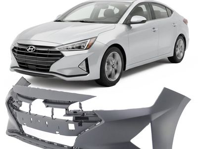 2019-2020 Hyundai Elantra Front Bumper OEM Bumper Cover Primed 86511F2AA0