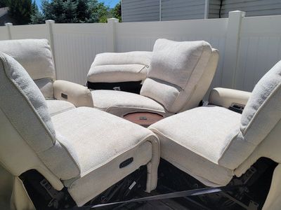 White Sofa - power recliner