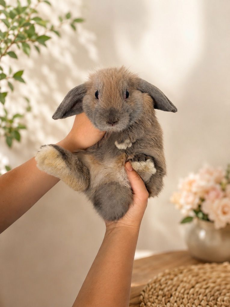 Purebred Holland Lop Baby Bunny Rabbit
