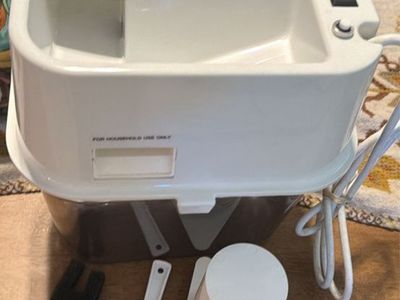 K-Tec The Kitchen Mill Model 91 Electric Grain Mill Flour Grinder White ( big)