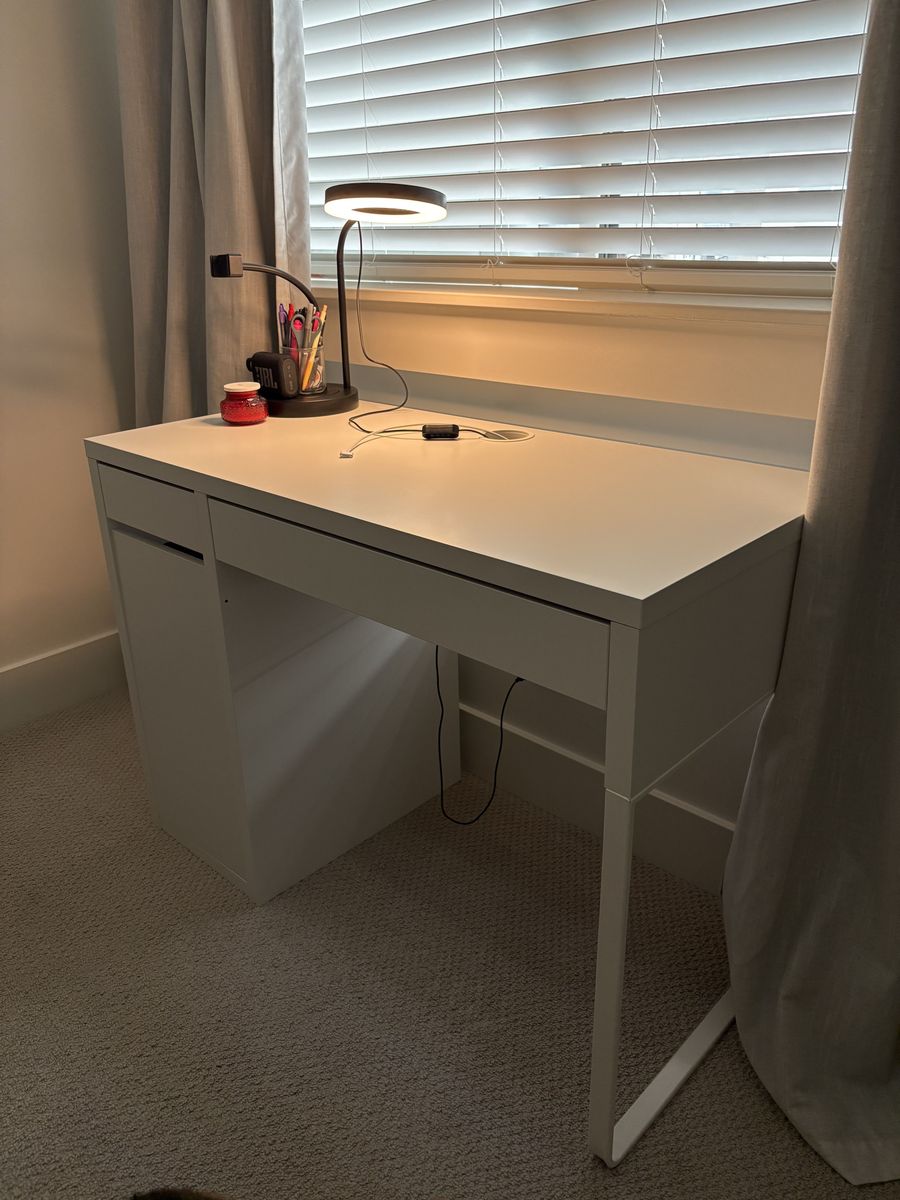 White Writing Desk - LIKE NEW