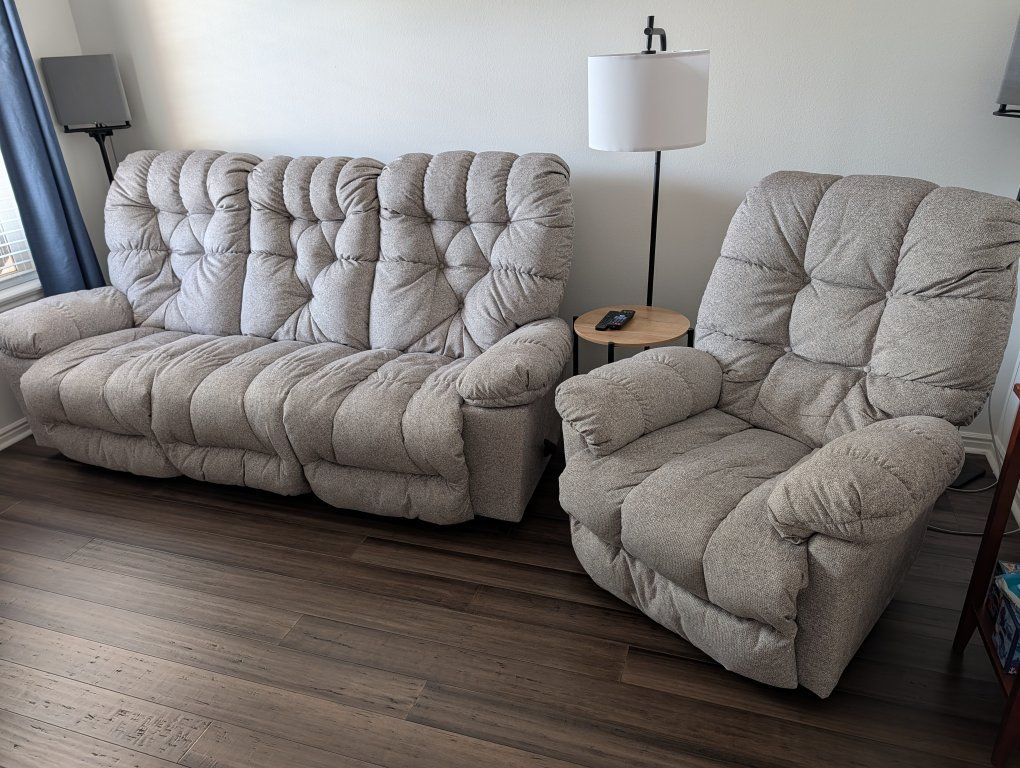 Reclining Sofa and Chair Set