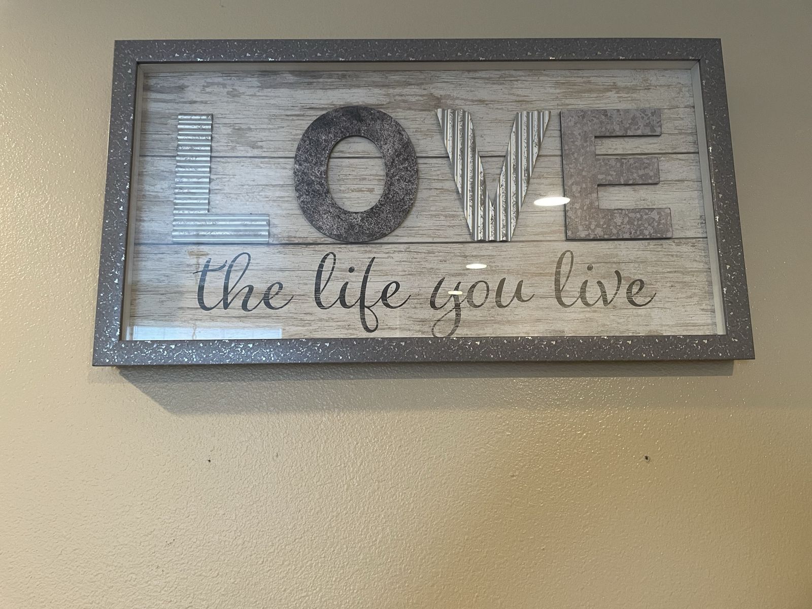 Framed “Love” & “Home” Art