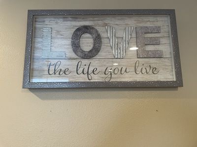 Framed “Love” & “Home” Art