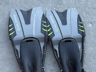 U.S. Divers Adjustable Swim Fins Scuba Snorkel