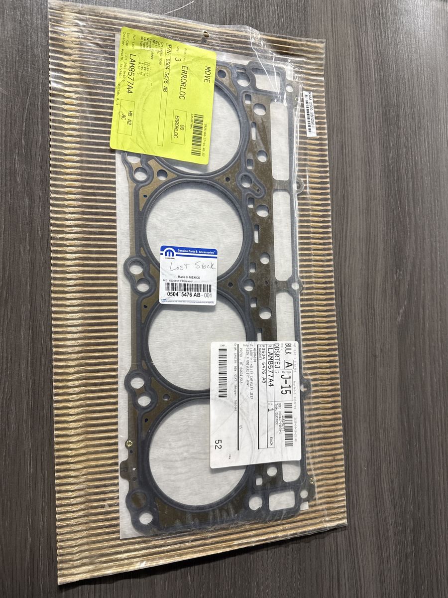 2 Pc Mopar Cylinder Head Gasket