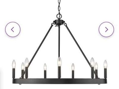 Golden Lighting Alastair 9 Light 32" Chandelier