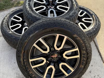 New 2026 gmc sierra AT4 wheels and tires