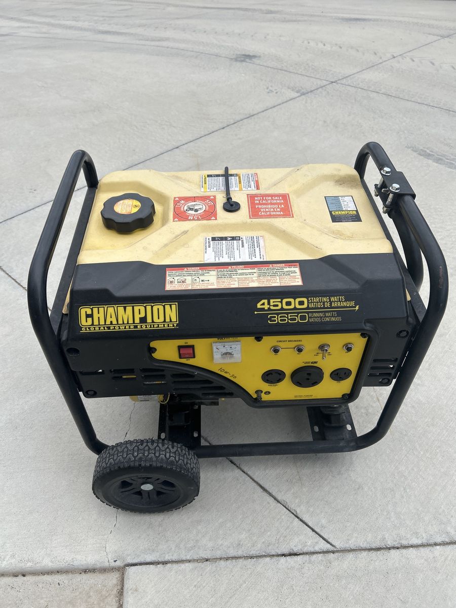 Champion 4500 Generator