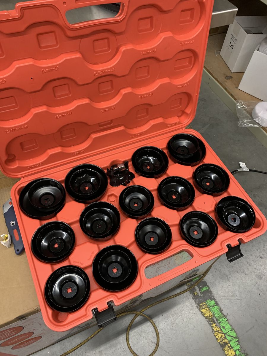 SKYSHALO Oil Filter Socket Set, 30 Pieces Oil Filter Wrench Set, Sturdy Steel Oil Filter Socket, 3/8\ in. Oil Filter Socket