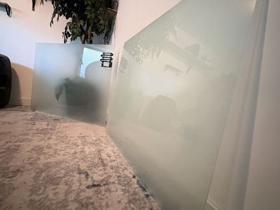 Large Frosted Glass Whiteboard