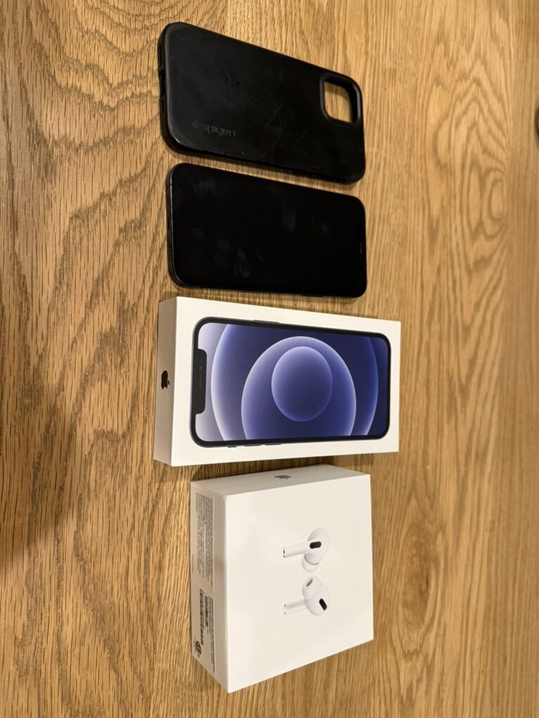Iphone 12 Unlocked And Airpods Pro