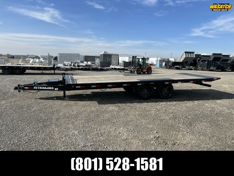 PJ Trailers 8.5x22 Deckover Tilt (T8) Equipment Trailer