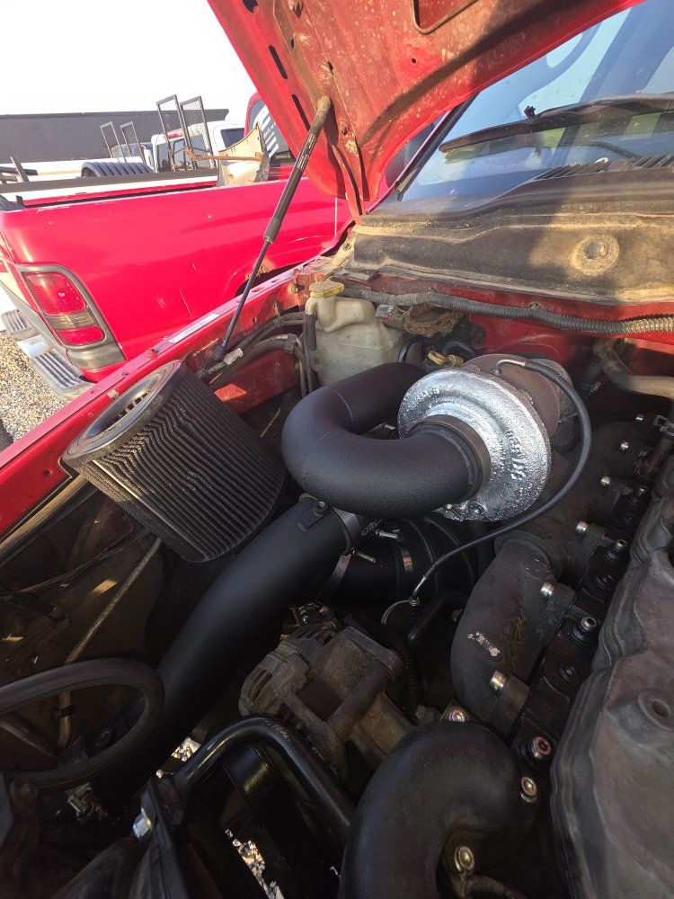 Cummins 366/488 compound turbo setup.