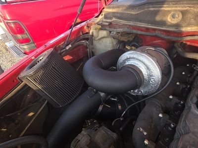 Cummins 366/488 compound turbo setup.