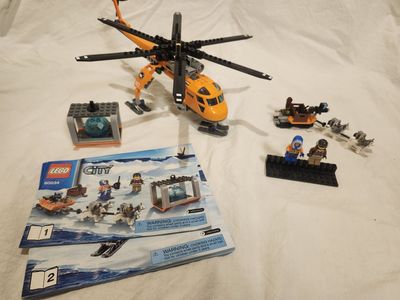 LEGO City 60034 Arctic Helicrane – 100% Complete w/ Instructions