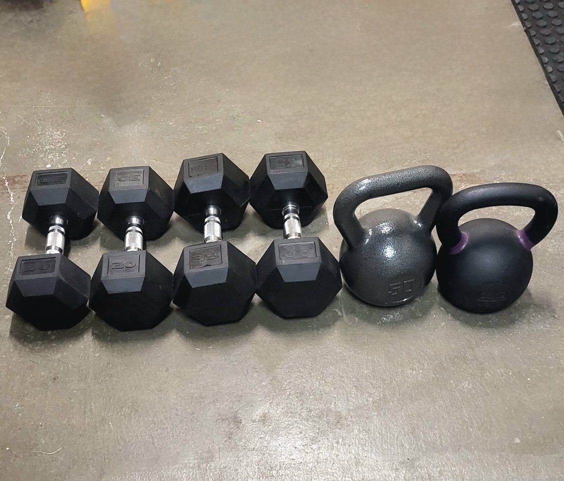 dumbbells 244 pounds