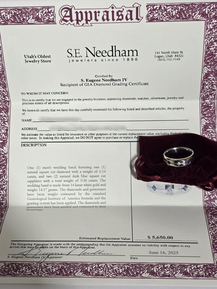 Custom Men's Wedding Ring