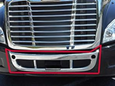 Freightliner Cascadia 2008+ Trucks Center front bumper Chrome