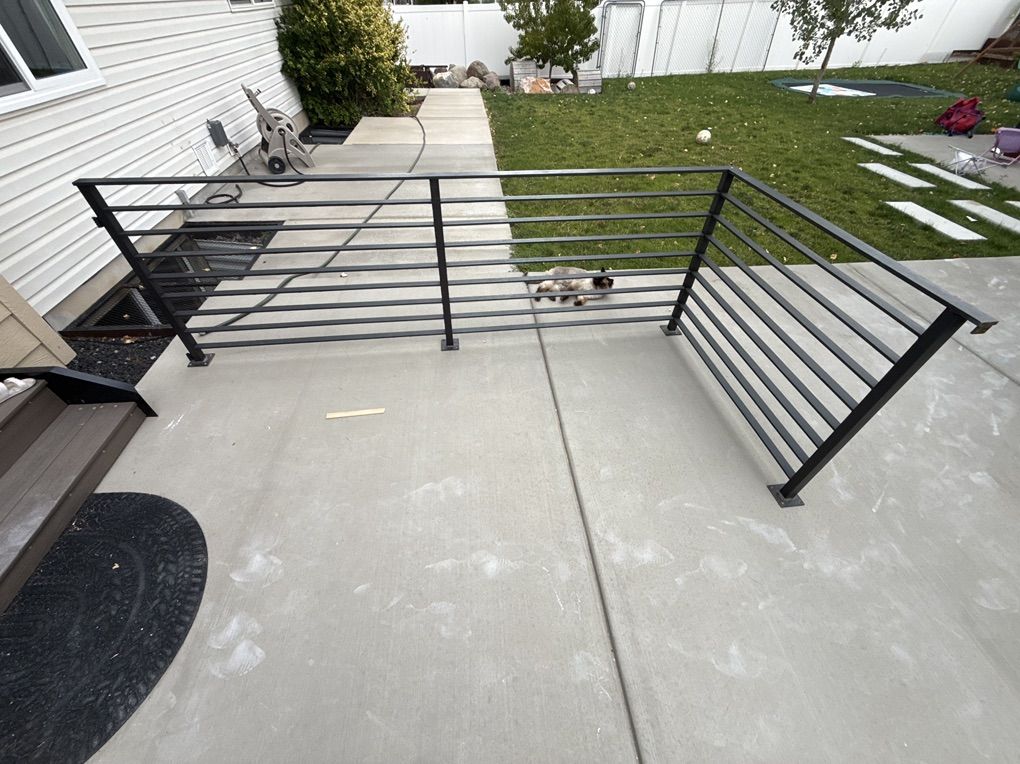 Solid Steel Stra stair railing