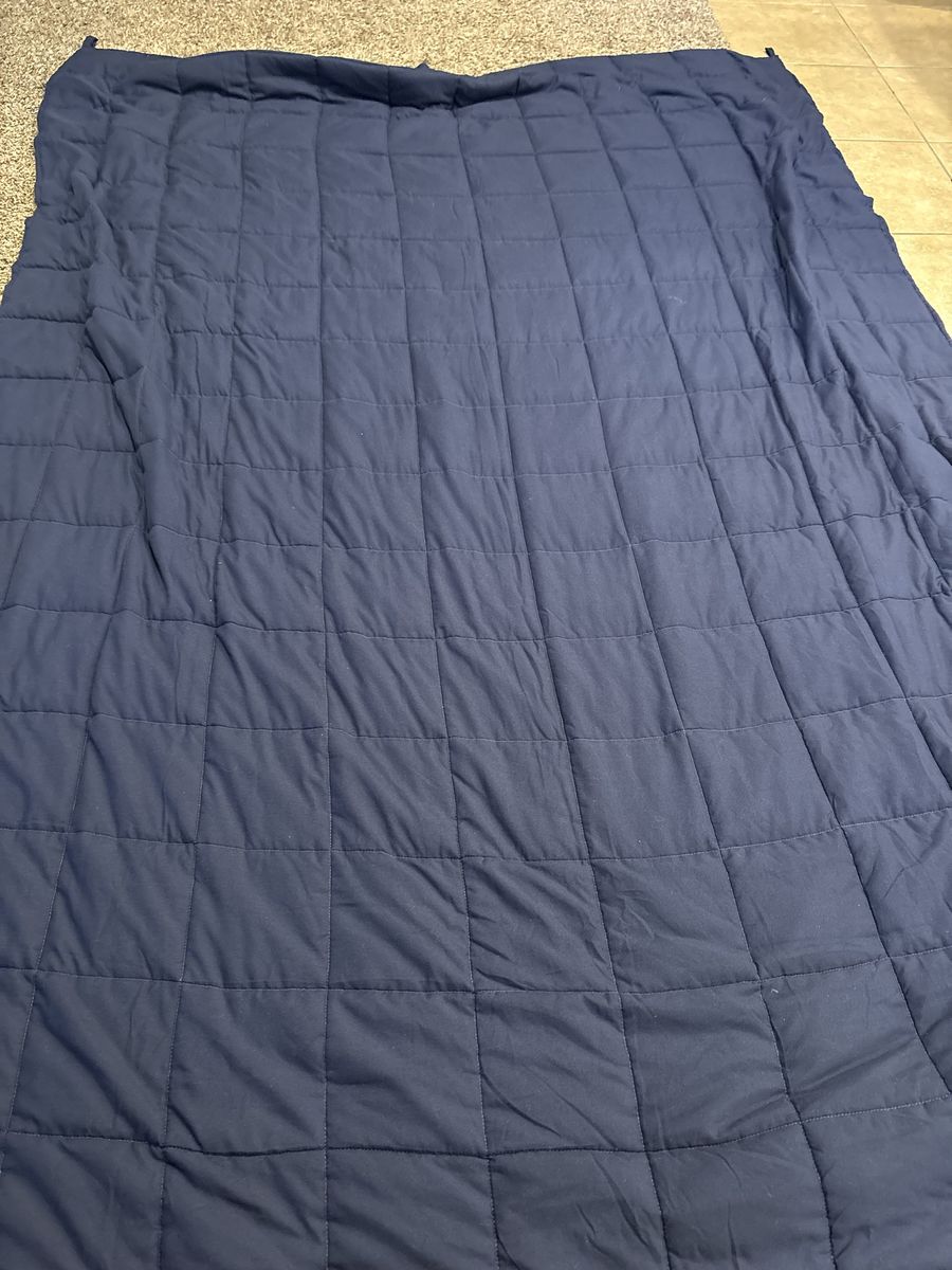 Serta Weighted Blanket, 13lbs 13oz, 60x80in, Glass Beads & Polyester Fill