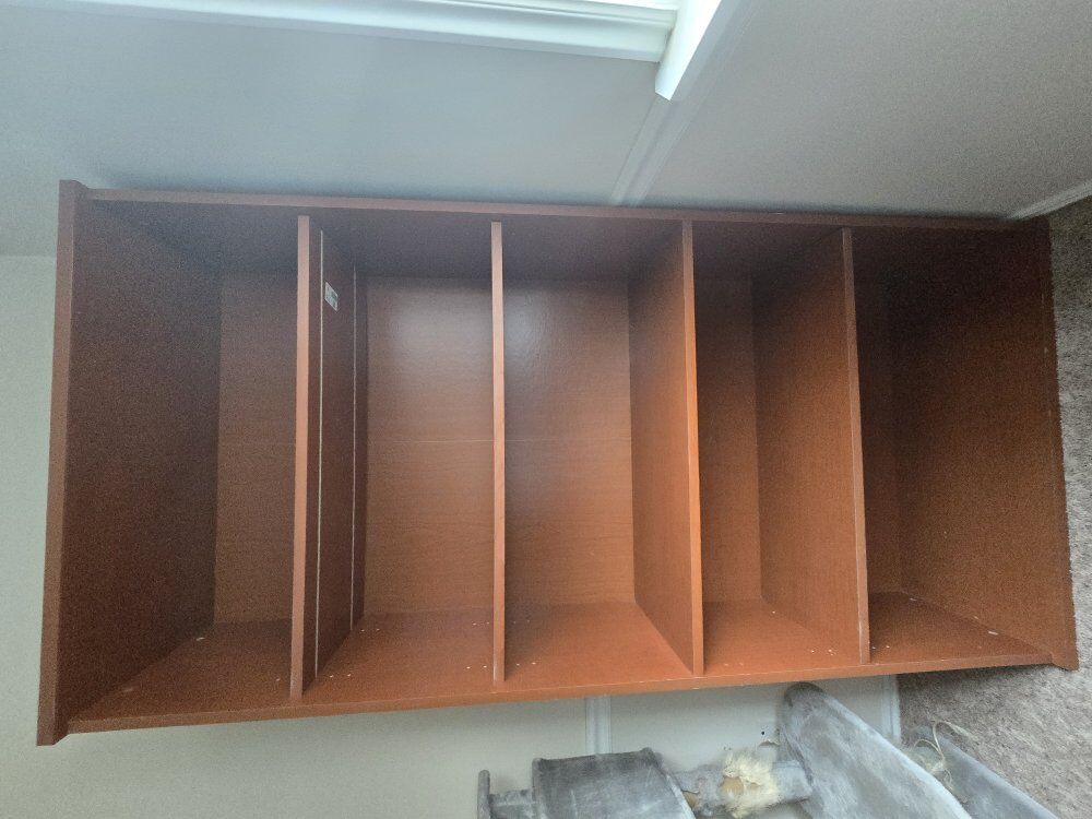 2000s Executive Desk w/ Book Case and Filing Cab.