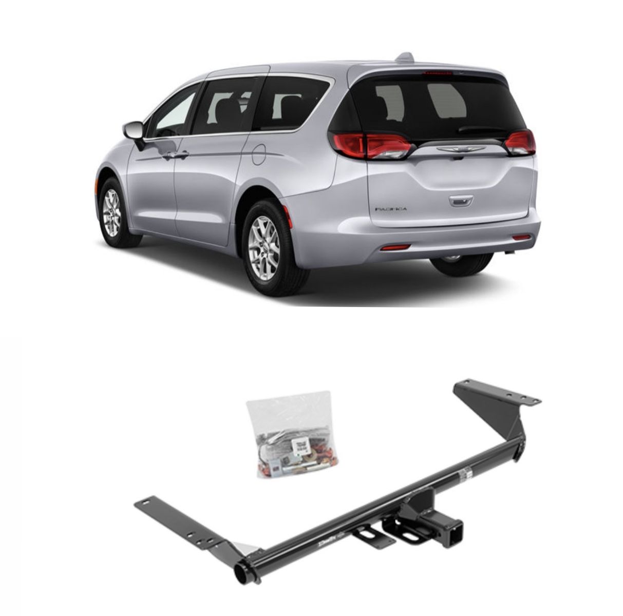 Draw-Tite 76046 Class 3 Trailer Hitch - 2" Receiver for Chrysler Pacifica/Voyager