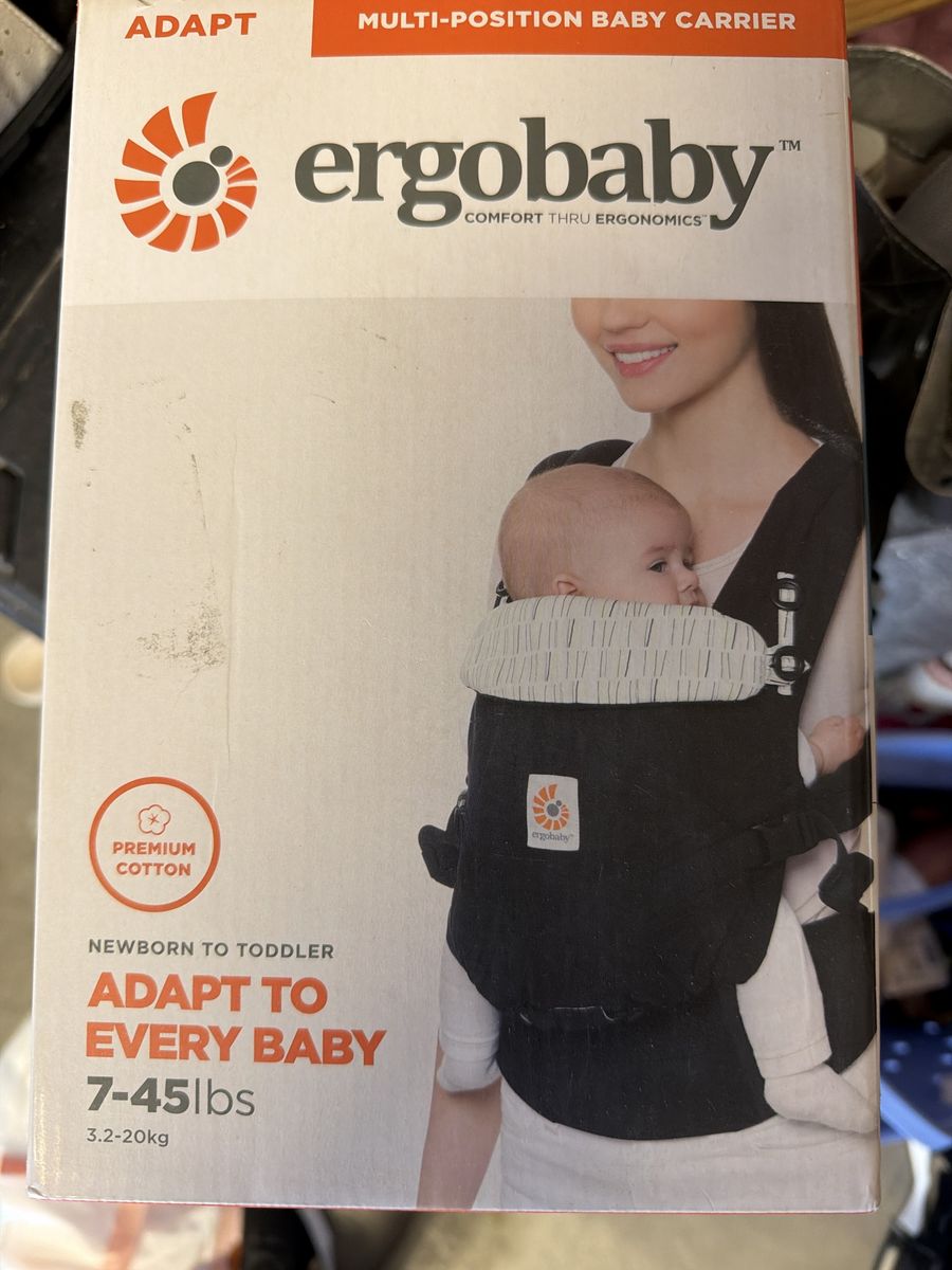 Ergobaby ADAPT Multi-Position Baby Carrier - Premium Cotton, Newborn to Toddler (7-45 lbs)