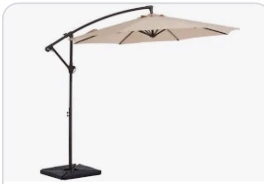 UMBRELLA *AND Costway 20" Patio Offset Umbrella Base STAND with Water/Sand Fillable Weights $$$ LOOK BELOW FOR PRICE/DEAL
