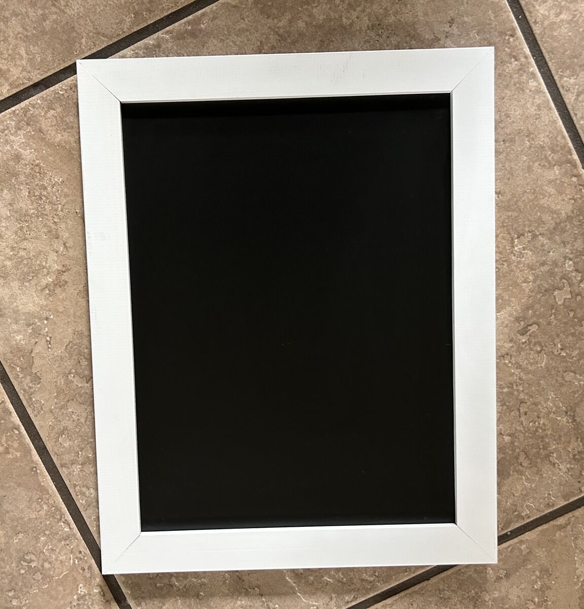 Loddie Doddie Magnetic Chalkboard - 18 x 22 Inch - Farm House Style with White Frame