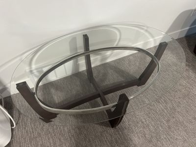 Sofa loveseat and 3 tables