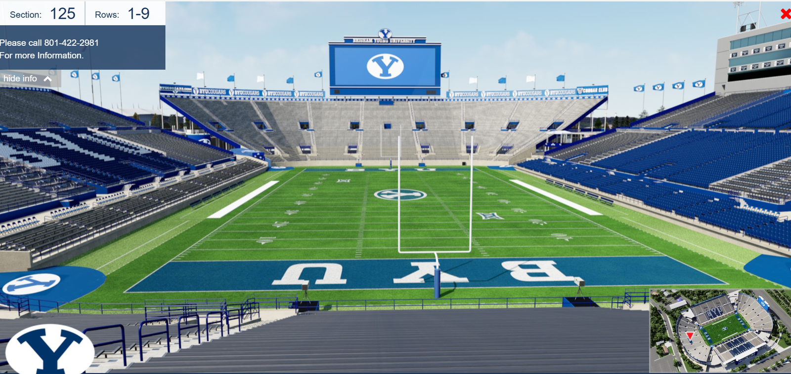 BYU vs Utah Tech - 2 First Row Upper Tickets