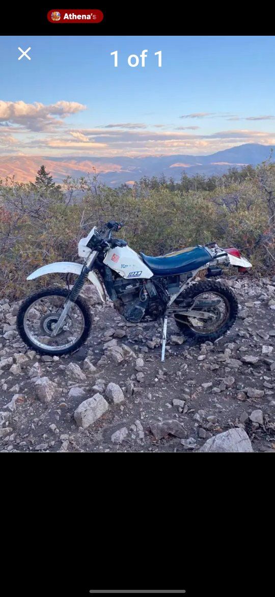 Classic 1986 Kawasaki KLR600 adventure bike