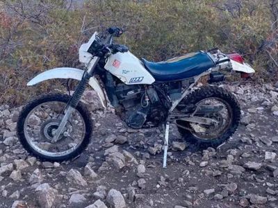 Classic 1986 Kawasaki KLR600 adventure bike