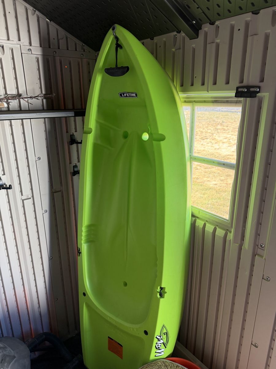 Lifetime Wave 60 Youth Kayak - Lime Green, Durable & Lightweight for Kids