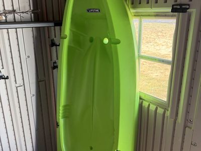 Lifetime Wave 60 Youth Kayak - Lime Green, Durable & Lightweight for Kids