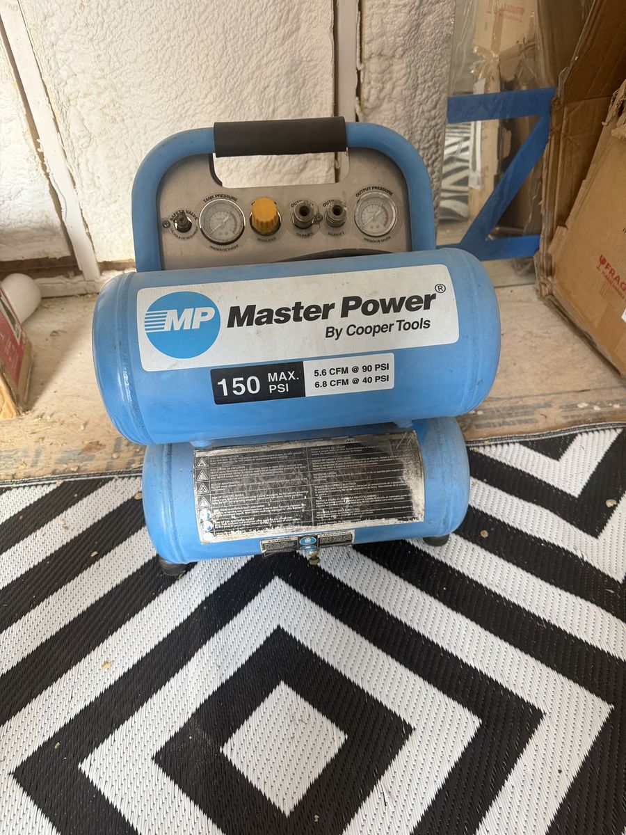 Master Power by Cooper Tools 150 PSI air compressor