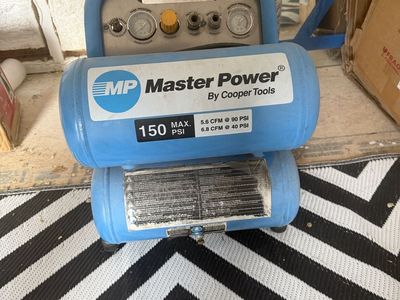 Master Power by Cooper Tools 150 PSI air compressor