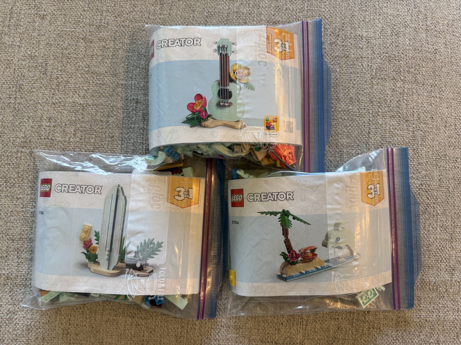 LEGO Creator 3-in-1 Tropical Ukulele (31156) Full Set - 3 Models in 1