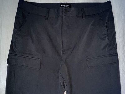 Mens Kenneth Cole (not Reaction) Black Cargo Shorts - Size 34