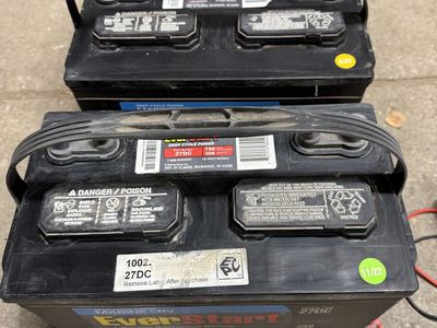Two Deep Cycle Marine/RV Batteries