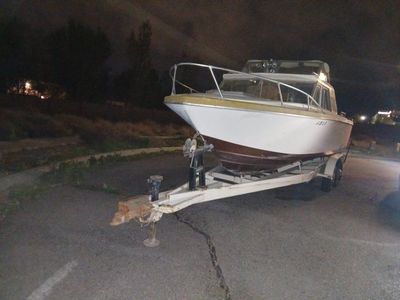 25ft fishing boat twine engines