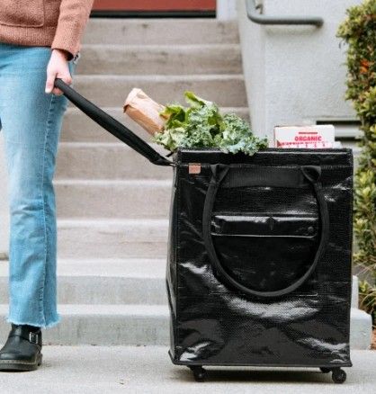 CleverMade Foldable Tote Bag on Wheels 1796150 #102456