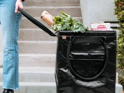 CleverMade Foldable Tote Bag on Wheels 1796150 #102456