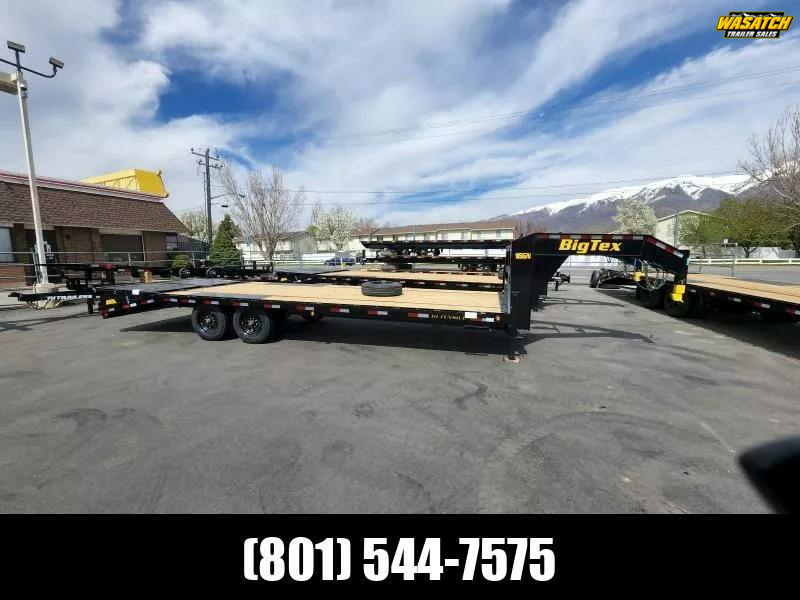 2026 Big Tex Trailers 25' (20'+5') GN with Singles 15.9K WHD Flatbed Trailer