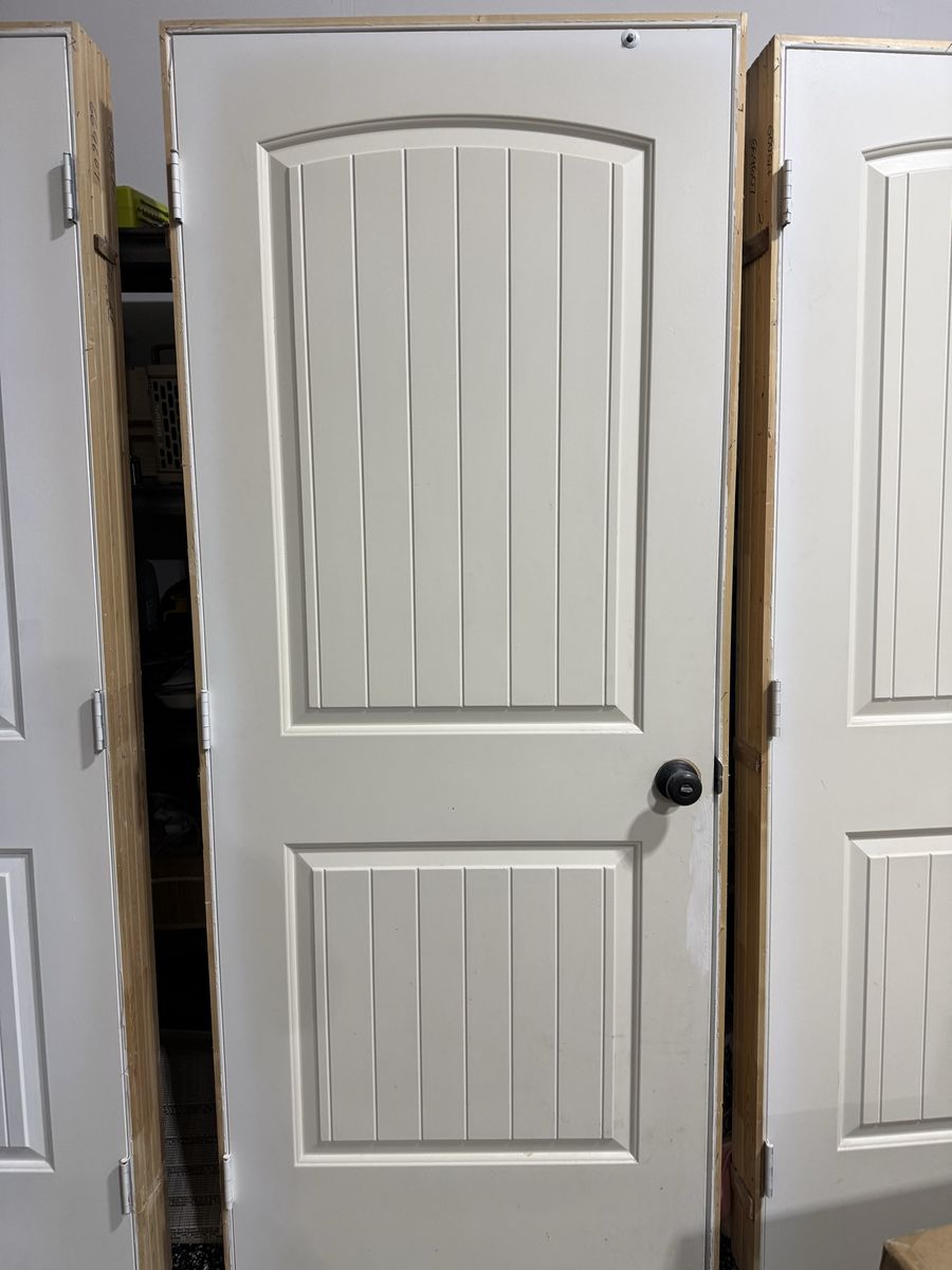 Interior Doors Pre-hung White Panel Style Used