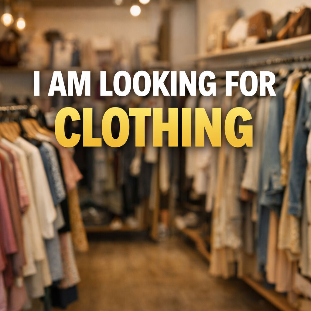 I Am Looking to Buy Clothing Cash Ready!