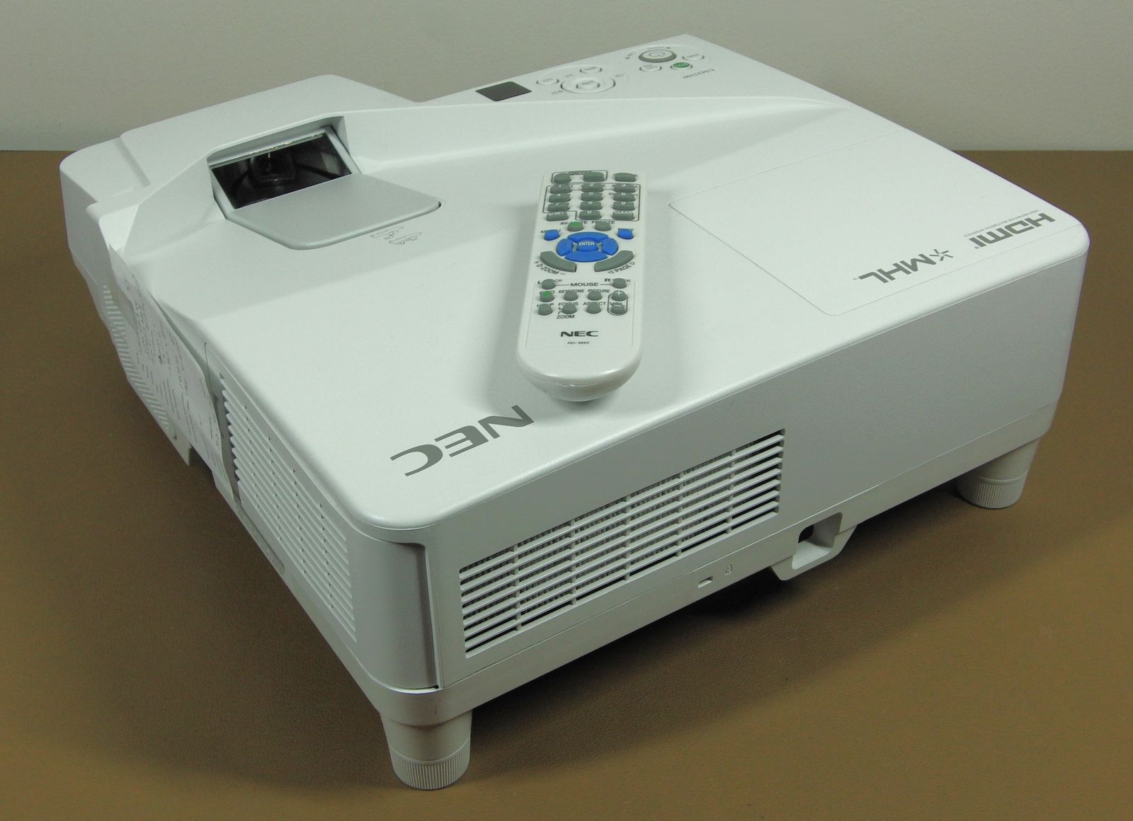 NEC UM351W Ultra Short Throw 3500 Lumens Projector